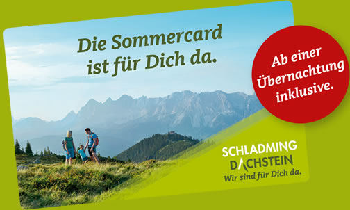 Folder der Schladming-Dachstein Sommercard